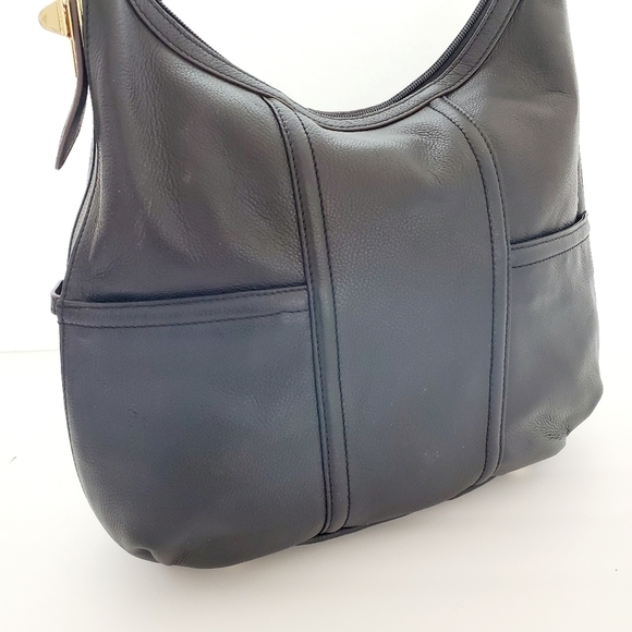 Tignanello Since 1989 Genuine Leather Black Shoulder Bag - Picture 3 of 15